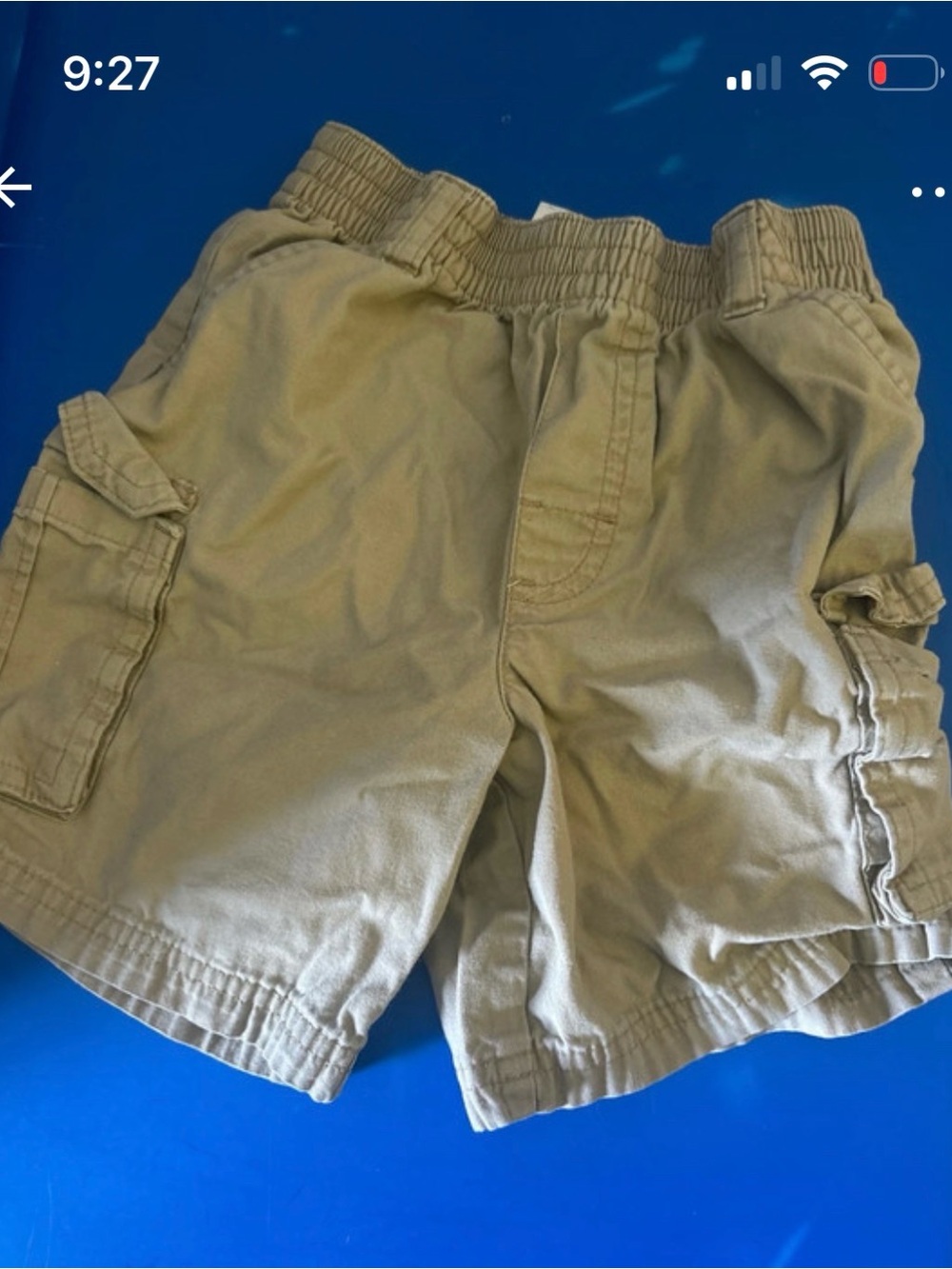 Kids Cargo Shorts in Khaki - Comfortable Elastic Waist 3t